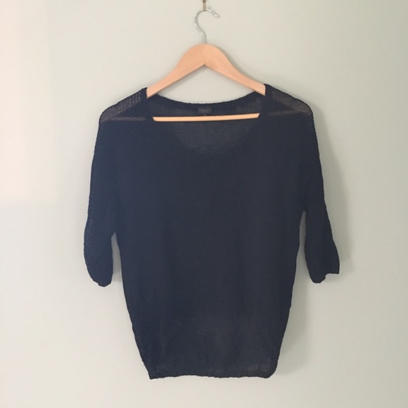 Babaton black sweater, made with silk. - Picture 1 of 2